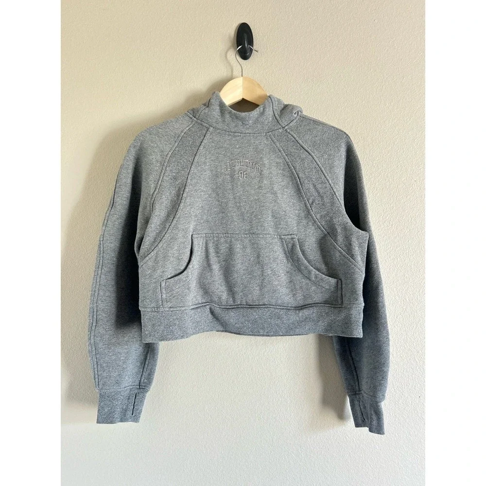 Lululemon Mock Neck Scuba Cropped Hoodie XS/S